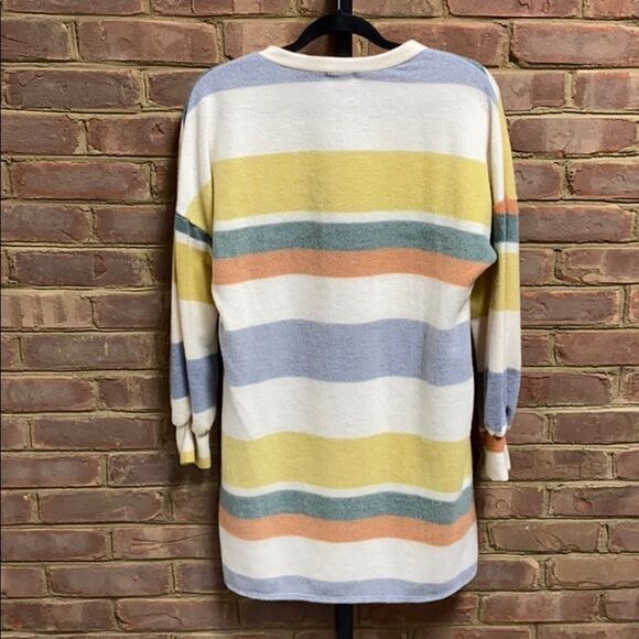 Lovely Melody Multi Stripe L/S Crew Neck Tunic - Picture 7 of 7